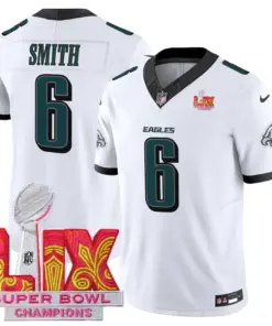 Philadelphia Eagles Nike Super Bowl LIX Champions Patch Stitched Jersey All Stiched - Kelly Green - Image 11