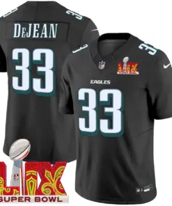 Cooper DeJean Philadelphia Eagles Nike Super Bowl LIX Stitched Jersey - Kelly Green - Image 3