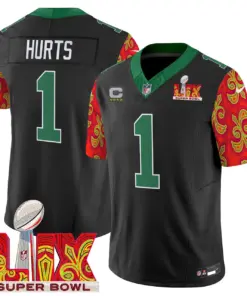 Philadelphia Eagles Nike Super Bowl LIX Style Vapor Limited Stitched Jersey - Black - Image 2