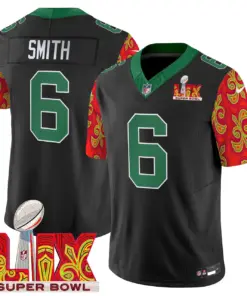 Philadelphia Eagles Nike Super Bowl LIX Style Vapor Limited Stitched Jersey - Black - Image 4
