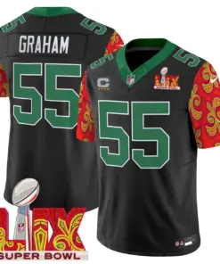 Philadelphia Eagles Nike Super Bowl LIX Style Vapor Limited Stitched Jersey - Black - Image 5