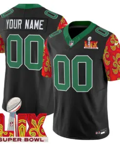 Philadelphia Eagles Nike Super Bowl LIX Style Vapor Custom Limited Stitched Jersey - White - Image 3