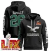 Philadelphia Eagles Nike Super Bowl LIX Patch Pullover Hoodie V6 - Black