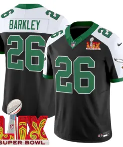 Philadelphia Eagles Nike Super Bowl LIX Patch Vapor Limited Stitched Jersey - White - Image 10