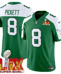 Philadelphia Eagles Nike Super Bowl LIX Patch Vapor Limited Stitched Jersey - White - Image 20