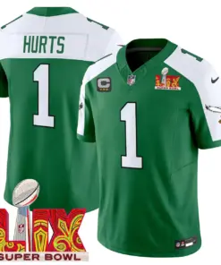 Philadelphia Eagles Nike Super Bowl LIX Patch Vapor Limited Stitched Jersey - White - Image 21