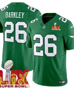 Philadelphia Eagles Nike Super Bowl LIX Patch Vapor Limited Stitched Jersey - White - Image 28