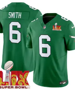 Philadelphia Eagles Nike Super Bowl LIX Patch Vapor Limited Stitched Jersey - White - Image 32