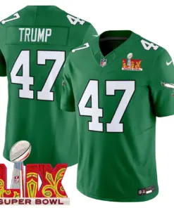 Philadelphia Eagles Nike Super Bowl LIX Patch Vapor Limited Stitched Jersey - White - Image 36
