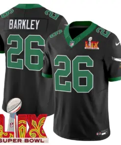Philadelphia Eagles Nike Super Bowl LIX Patch Vapor Limited Stitched Jersey - White - Image 37