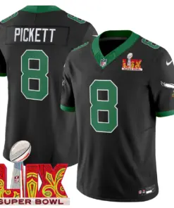 Philadelphia Eagles Nike Super Bowl LIX Patch Vapor Limited Stitched Jersey - White - Image 38