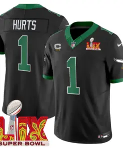 Philadelphia Eagles Nike Super Bowl LIX Patch Vapor Limited Stitched Jersey - White - Image 39