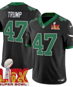 Philadelphia Eagles Nike Super Bowl LIX Patch Vapor Limited Stitched Jersey - White - Image 45