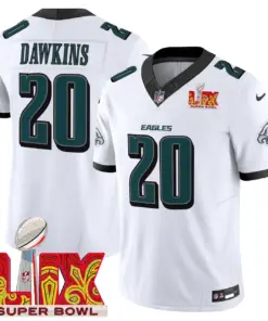 Philadelphia Eagles Nike Super Bowl LIX Patch Vapor Limited Stitched Jersey - Kelly Green - Image 18