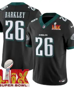 Philadelphia Eagles Nike Super Bowl LIX Patch Vapor Limited Stitched Jersey - Kelly Green - Image 19