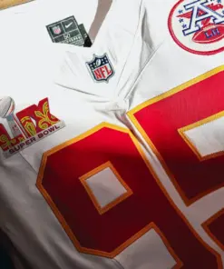 Alternative view of Kansas City Chiefs Nike Super Bowl LIX Patch Vapor Limited Stitched Jersey - White