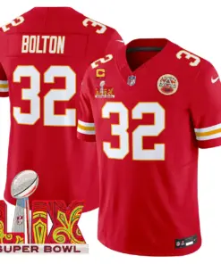 Kansas City Chiefs Nike Super Bowl LIX Patch Vapor Limited Stitched Jersey - White - Image 17