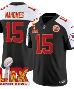 Kansas City Chiefs Nike Super Bowl LIX Patch Vapor Limited Stitched Jersey - White - Image 23