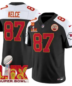 Kansas City Chiefs Nike Super Bowl LIX Patch Vapor Limited Stitched Jersey - White - Image 24