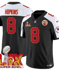 Kansas City Chiefs Nike Super Bowl LIX Patch Vapor Limited Stitched Jersey - White - Image 30