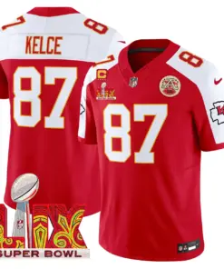 Kansas City Chiefs Nike Super Bowl LIX Patch Vapor Limited Stitched Jersey - White - Image 34