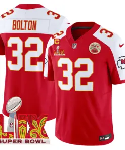 Kansas City Chiefs Nike Super Bowl LIX Patch Vapor Limited Stitched Jersey - White - Image 37