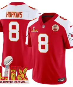Kansas City Chiefs Nike Super Bowl LIX Patch Vapor Limited Stitched Jersey - White - Image 40