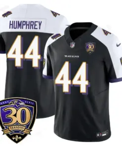 Baltimore Ravens Nike 30th Season Limited Stitched Jersey - Anthracite - Image 4