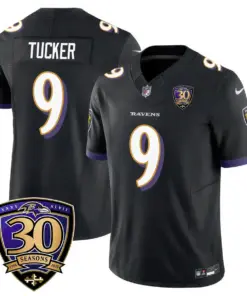 Baltimore Ravens Nike 30th Season Limited Stitched Jersey - Anthracite - Image 10