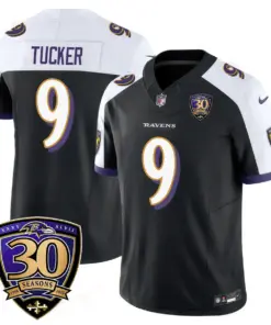 Baltimore Ravens Nike 30th Season Limited Stitched Jersey - Anthracite - Image 14