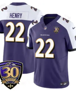 Baltimore Ravens Nike 30th Season Limited Stitched Jersey - Anthracite - Image 16