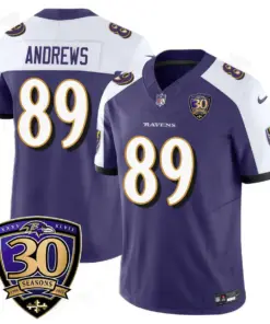 Baltimore Ravens Nike 30th Season Limited Stitched Jersey - Anthracite - Image 17