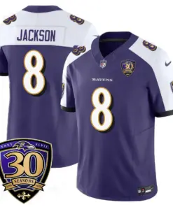 Baltimore Ravens Nike 30th Season Limited Stitched Jersey - Anthracite - Image 20