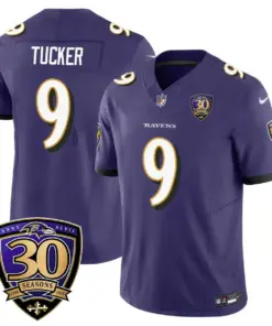 Baltimore Ravens Nike 30th Season Limited Stitched Jersey - Anthracite - Image 23