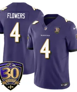 Baltimore Ravens Nike 30th Season Limited Stitched Jersey - Anthracite - Image 24