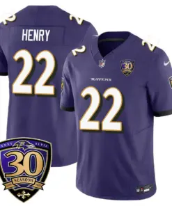 Baltimore Ravens Nike 30th Season Limited Stitched Jersey - Anthracite - Image 25
