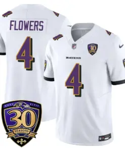 Baltimore Ravens Nike 30th Season Limited Stitched Jersey - Anthracite - Image 29
