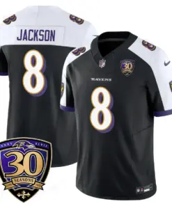 Baltimore Ravens Nike 30th Season Limited Stitched Jersey - Anthracite