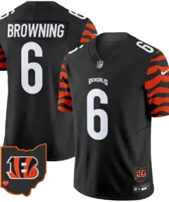 Cincinnati Bengals Nike Stripes Vapor Limited Stitched Jersey - White - Image 13