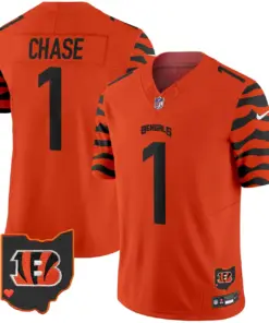 Cincinnati Bengals Nike Stripes Vapor Limited Stitched Jersey - White - Image 16