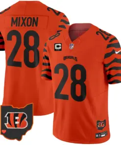 Cincinnati Bengals Nike Stripes Vapor Limited Stitched Jersey - White - Image 18