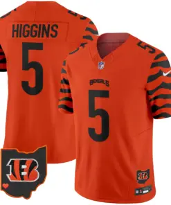 Cincinnati Bengals Nike Stripes Vapor Limited Stitched Jersey - White - Image 19