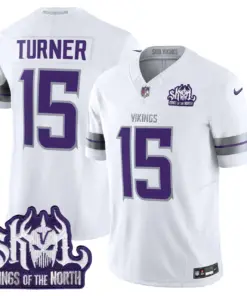 J.J. McCarthy Minnesota Vikings Nike 2024 Winter Warrior Skol Patch Vapor Limited Stitched Jersey - White - Image 11