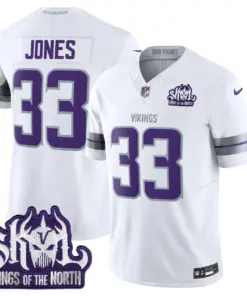 J.J. McCarthy Minnesota Vikings Nike 2024 Winter Warrior Skol Patch Vapor Limited Stitched Jersey - White - Image 12
