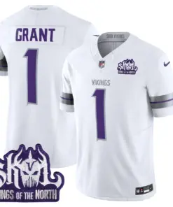 J.J. McCarthy Minnesota Vikings Nike 2024 Winter Warrior Skol Patch Vapor Limited Stitched Jersey - White - Image 13