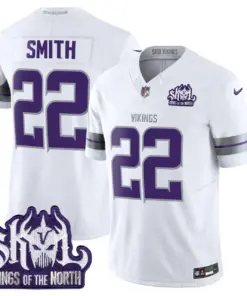 J.J. McCarthy Minnesota Vikings Nike 2024 Winter Warrior Skol Patch Vapor Limited Stitched Jersey - White - Image 14