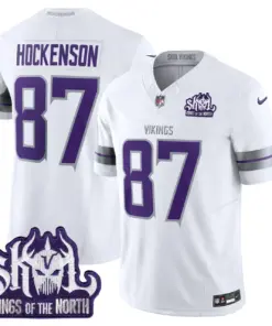 J.J. McCarthy Minnesota Vikings Nike 2024 Winter Warrior Skol Patch Vapor Limited Stitched Jersey - White - Image 15