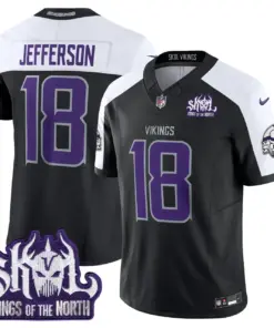 J.J. McCarthy Minnesota Vikings Nike 2024 Winter Warrior Skol Patch Vapor Limited Stitched Jersey - White - Image 18