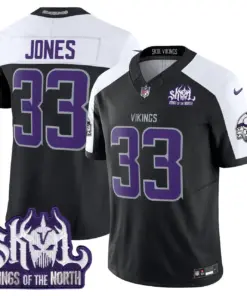J.J. McCarthy Minnesota Vikings Nike 2024 Winter Warrior Skol Patch Vapor Limited Stitched Jersey - White - Image 20