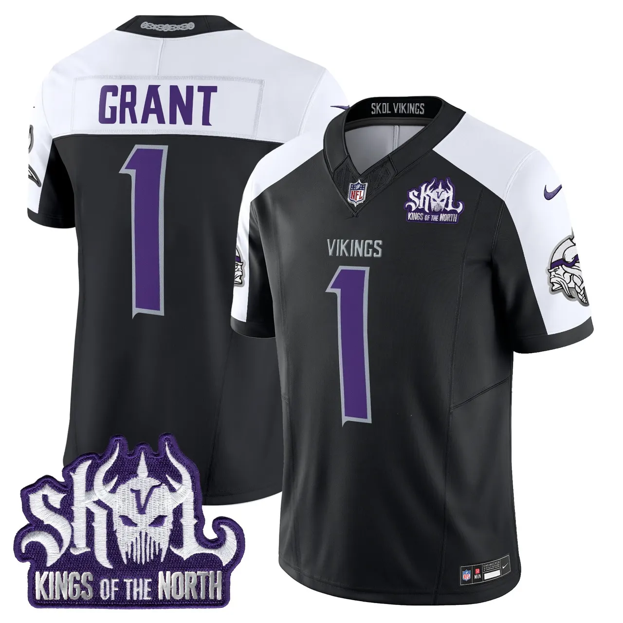 J.J. McCarthy Minnesota Vikings Nike 2024 Winter Warrior Skol Patch Vapor Limited Stitched Jersey - White - Image 21